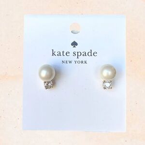 Kate Spade Ivory Pearl and Crystal Earrings